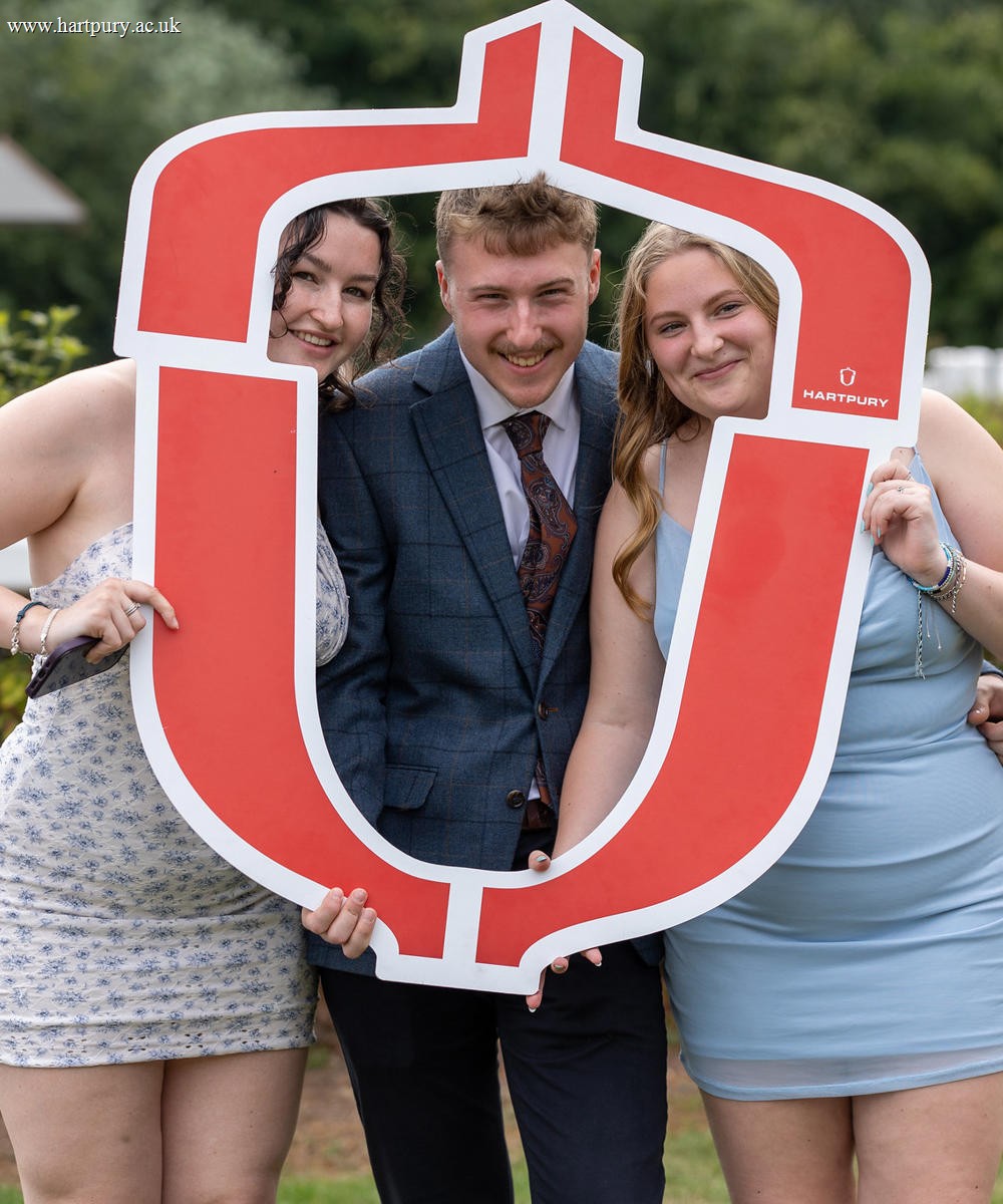 College Students Holding Selfie Frame At Prize Day (2)