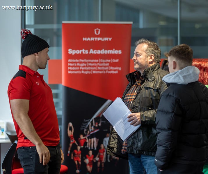 Parents With Student At Hartpury Open Day