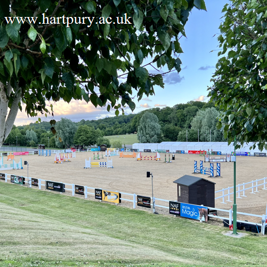 Showjumping Course Set Up In An Arena