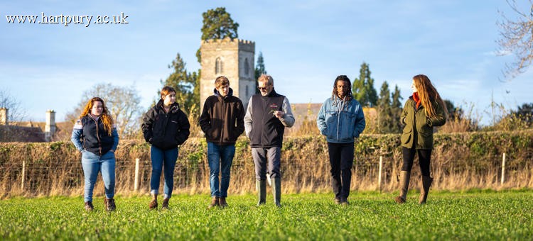 Students And Lecturer On Crop Walk
