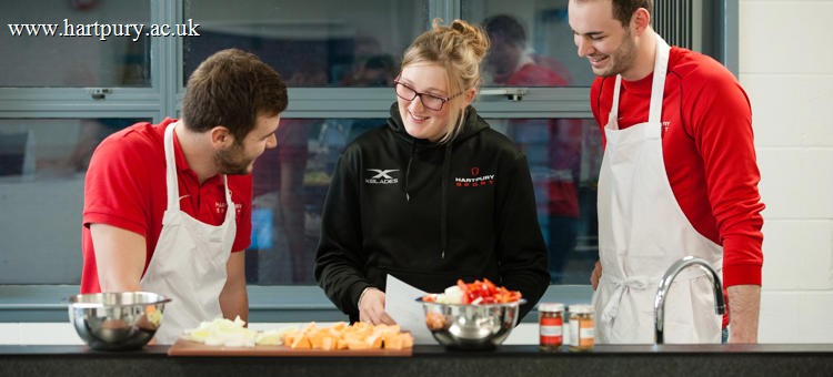 University Students In The Sports Nutrition Kitchen